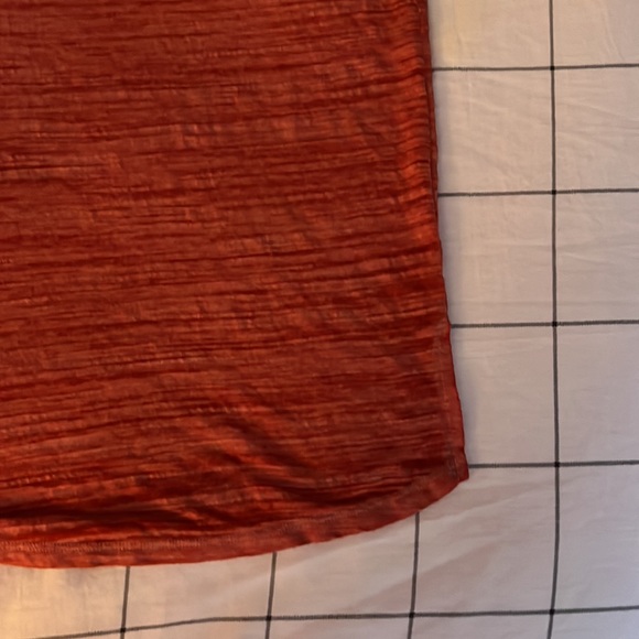 SOLD - NWOT PINK Victoria’s Secret Red & Pink Semi-Sheer Short Sleeve Tee - Picture 3 of 7